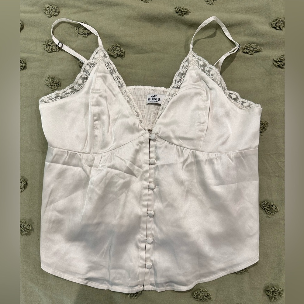 Hollister Champagne Lace top